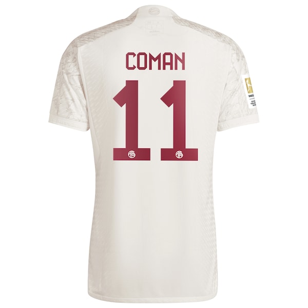 Kingsley Coman Bayern Munich adidas 2023/24 Third Authentic Jersey - White