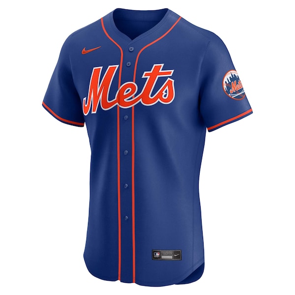 New York Mets Nike Alternate Vapor Premier Elite Patch Jersey - Royal