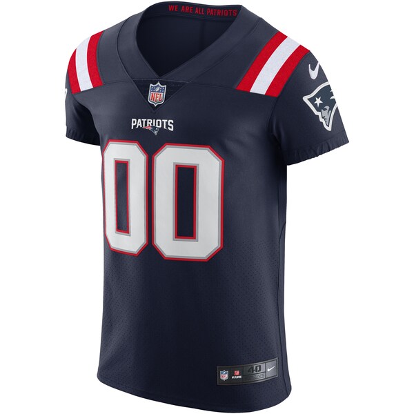 New England Patriots Nike Vapor Elite Custom Jersey - Navy
