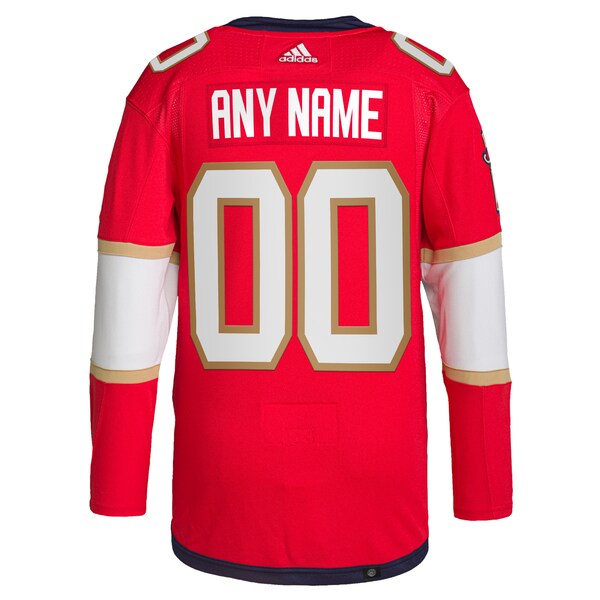 Florida Panthers adidas  Home  Primegreen Authentic Custom Jersey - Red