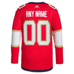 Florida Panthers adidas  Home  Primegreen Authentic Custom Jersey - Red