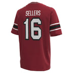 Men's Under Armour LaNorris Sellers South Carolina Gamecocks NIL Football Replica Player Jersey - Garnet/Black