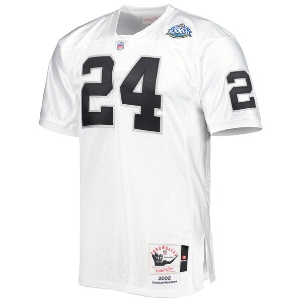 Charles Woodson Las Vegas Raiders 2002 Authentic Throwback Retired Player Jersey - White