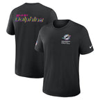 Miami Dolphins Nike 2025 NFL Crucial Catch Tri-Blend Dri-FIT T-Shirt - Black