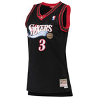 Allen Iverson Philadelphia 76ers Women's 2000/01 Hardwood Classics Swingman Jersey - Black