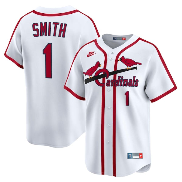 Ozzie Smith St. Louis Cardinals Nike Throwback Cooperstown Collection Limited Jersey - White/Blue