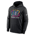 Cincinnati Bengals Nike 2024 NFL Crucial Catch Performance Fleece Pullover Hoodie - Black
