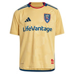 Real Salt Lake adidas Youth 2024 The Beehive State Kit Replica Custom Jersey - Gold
