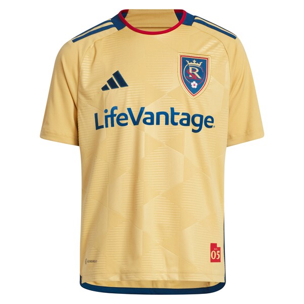 Real Salt Lake adidas Youth 2024 The Beehive State Kit Replica Jersey - Gold
