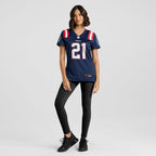 Jaylinn Hawkins New England Patriots Nike Women's  Game Jersey -  Navy