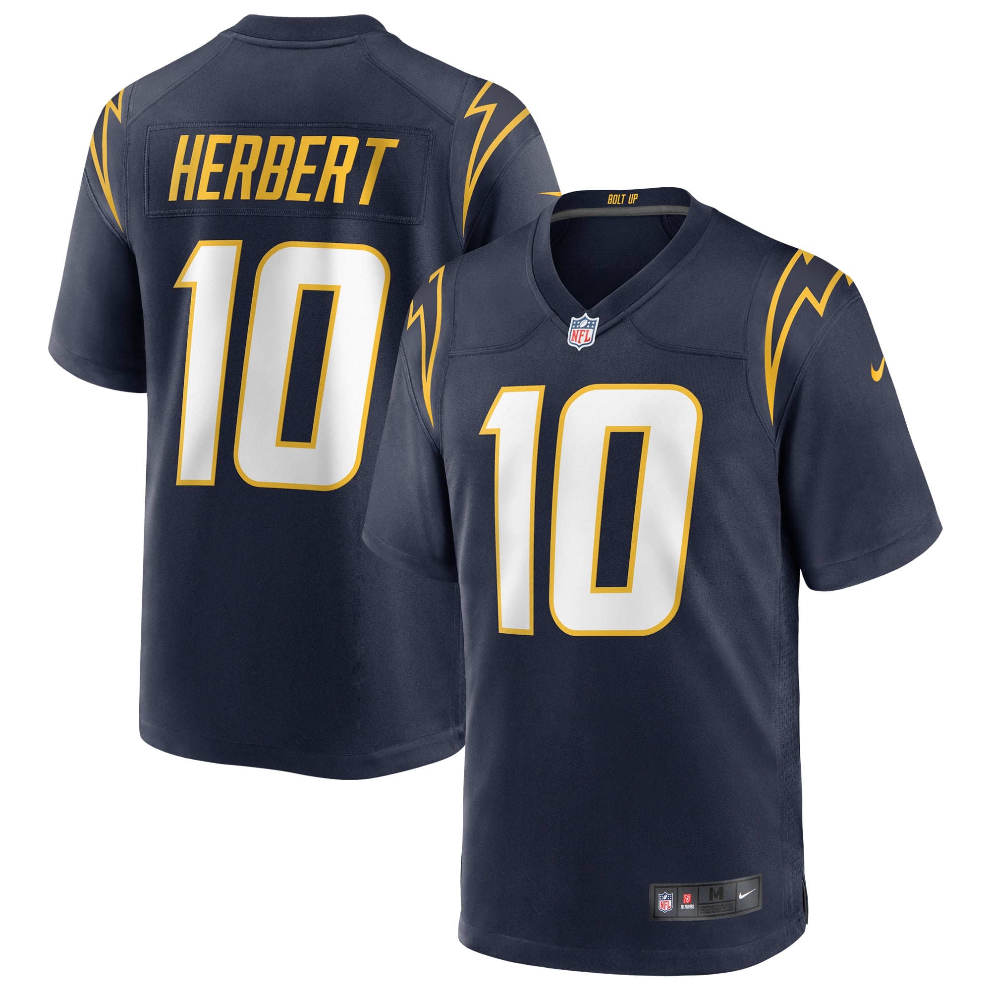 Justin Herbert Los Angeles Chargers Nike Game Jersey - White/Navy/Royal