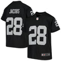 Josh Jacobs Las Vegas Raiders Nike Youth Game Jersey - Black/White