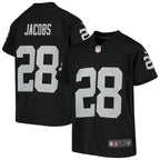 Josh Jacobs Las Vegas Raiders Nike Youth Game Jersey - Black/White