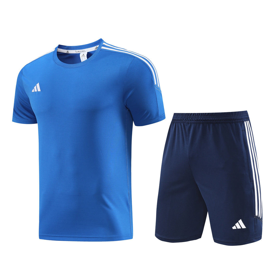 Adidas Short Sleeve Training Jersey Set - AD02- Sky Blue