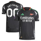 Arsenal adidas 2024/25 Away Authentic Custom Jersey - Black