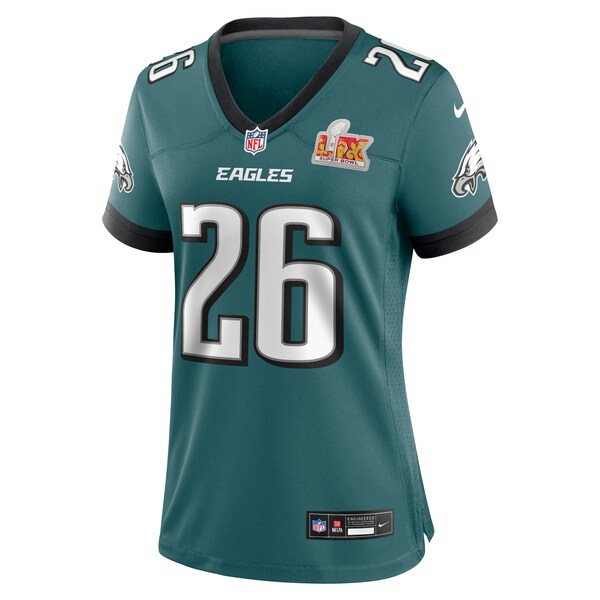 Saquon Barkley Philadelphia Eagles Nike Women's Super Bowl LIX Game Player Jersey - Midnight Green