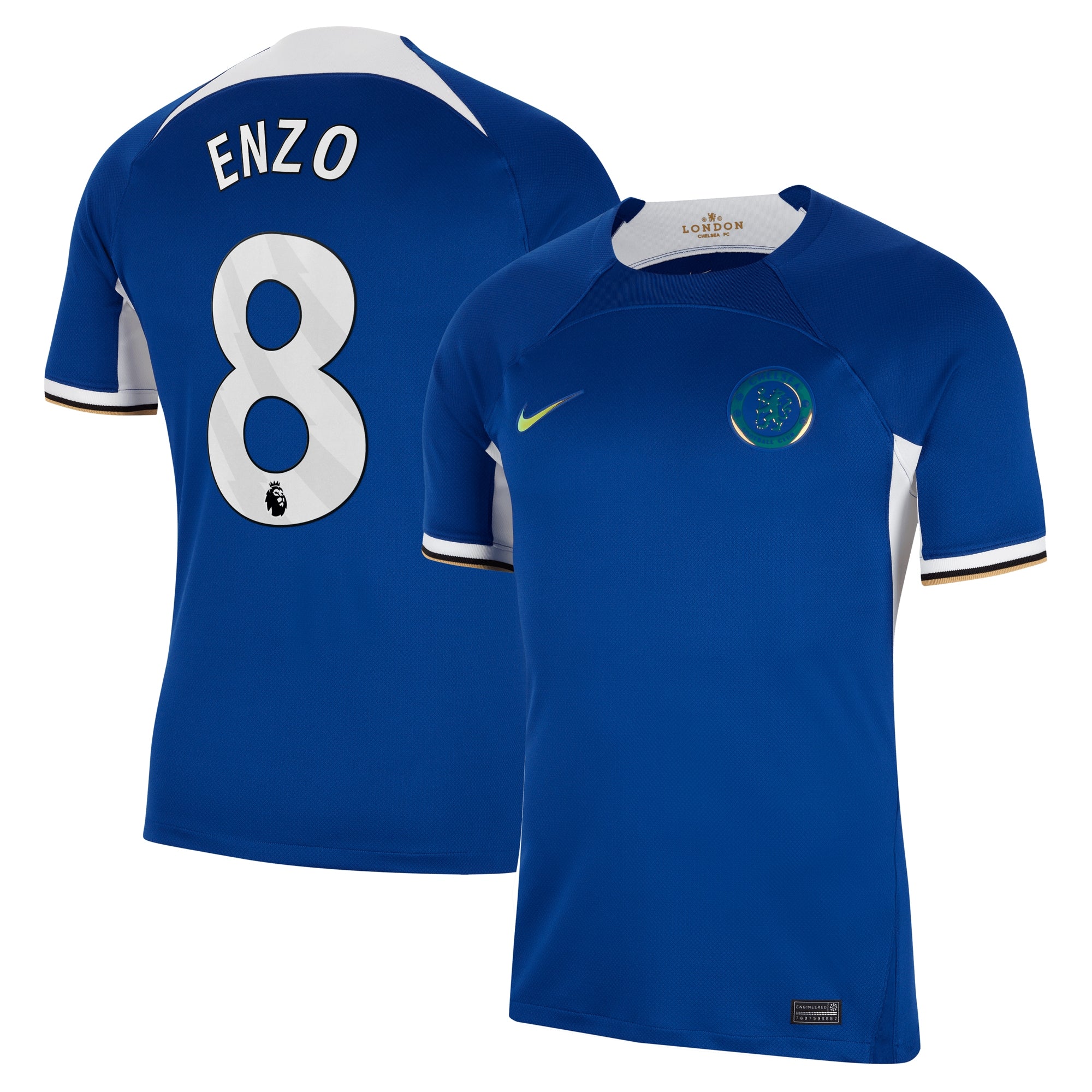 Enzo Fernández Chelsea Nike 2023/24 Third Stadium Replica Player Jersey - Mint/Blue/Navy