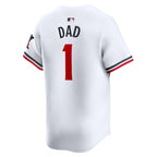 Minnesota Twins Nike #1 Dad Home Limited Jersey - White