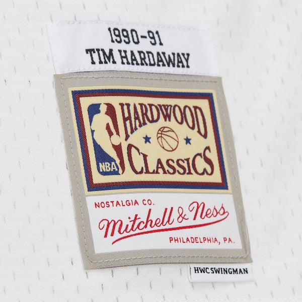 Tim Hardaway Golden State Warriors  Hardwood Classics 1990/91 Swingman Jersey - White
