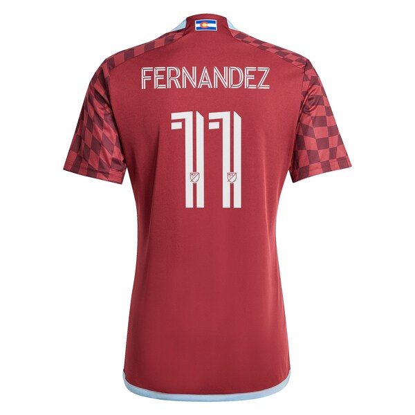 Omir Fernandez Colorado Rapids adidas 2024 One Flag Kit Replica Player Jersey - Burgundy