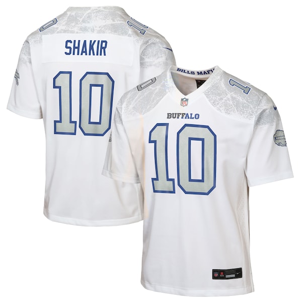 Khalil Shakir Buffalo Bills Nike Youth 2025 Rivalries Collection Game Jersey - White