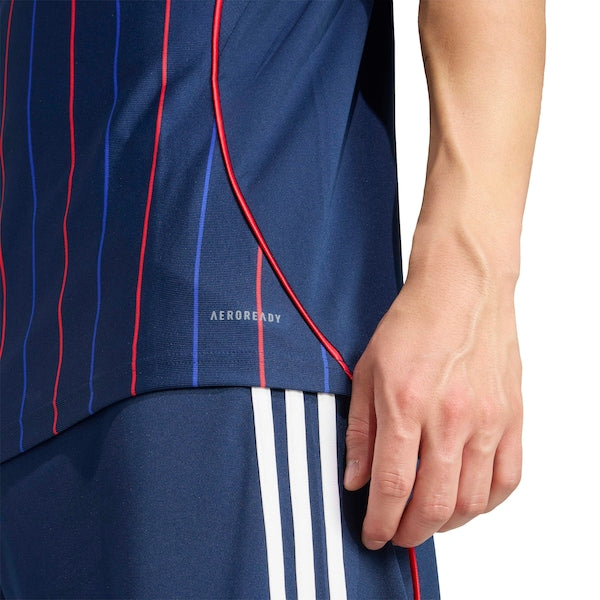 Olympique Lyonnais adidas 2025/26 Away Replica Jersey - Blue/White