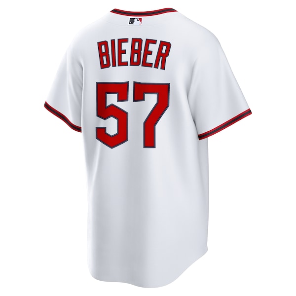 Shane Bieber Cleveland Guardians Nike Home Replica Jersey - White
