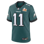 A.J. Brown Philadelphia Eagles Nike Super Bowl LIX Game Player Jersey - Midnight Green