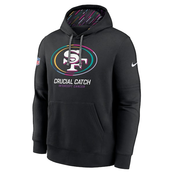 San Francisco 49ers Nike 2024 NFL Crucial Catch Club Pullover Hoodie - Black