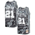 Tim Duncan San Antonio Spurs 1998/99 Hardwood Classics Lunar New Year Swingman Jersey - Silver