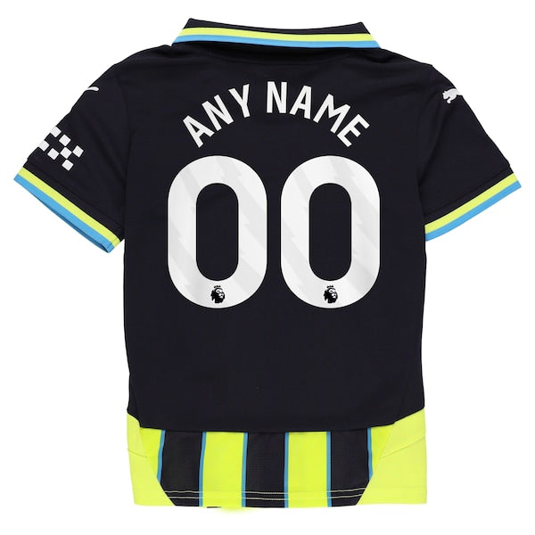 Manchester City Puma Youth 2024/25 Away Replica Custom Jersey - Navy