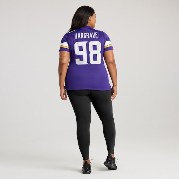Javon Hargrave Minnesota Vikings Nike Women's Team Game Jersey -  Purple