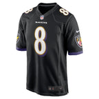 Lamar Jackson Baltimore Ravens Nike Alternate Game Jersey -  Black/White