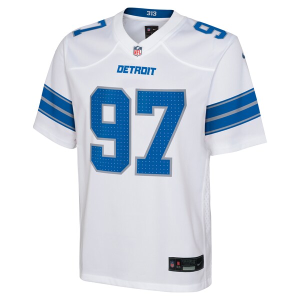 Aidan Hutchinson Detroit Lions Nike Youth Player Game Jersey - White