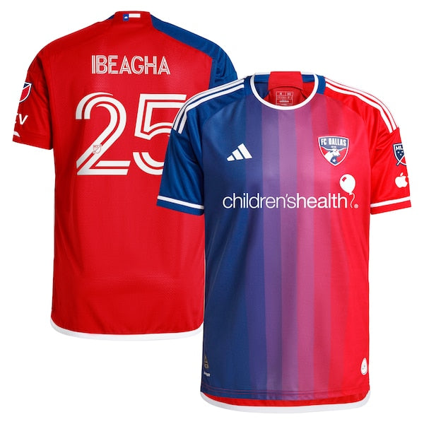 Sebastien Ibeagha FC Dallas adidas 2024 After Burner Authentic Player Jersey - Navy