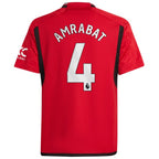 Sofyan Amrabat Manchester United adidas Youth 2023/24 Home Replica Player Jersey – Red