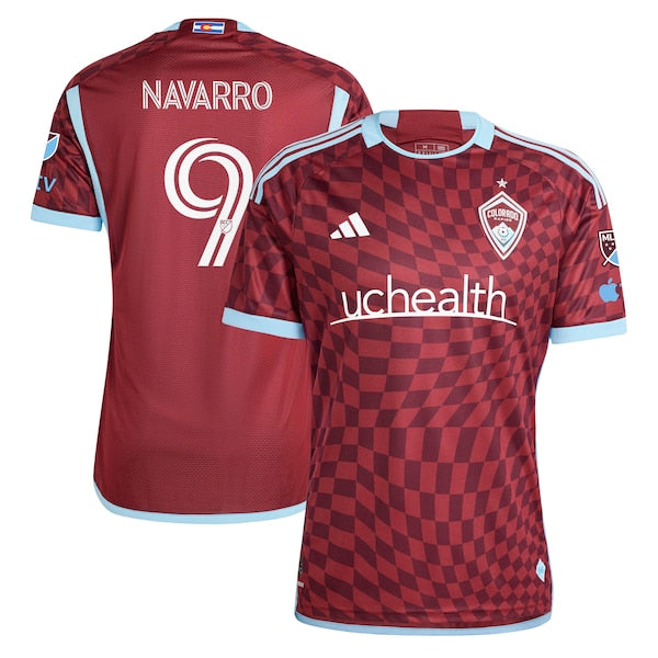 Rafael Navarro Colorado Rapids adidas 2024 One Flag Kit Authentic Player Jersey - Burgundy