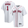 Boston Red Sox Nike #1 Groom Home Replica Jersey - White