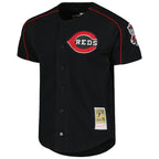 Ken Griffey Jr. Cincinnati Reds Cooperstown Collection Authentic Mesh Batting Practice Jersey - Black