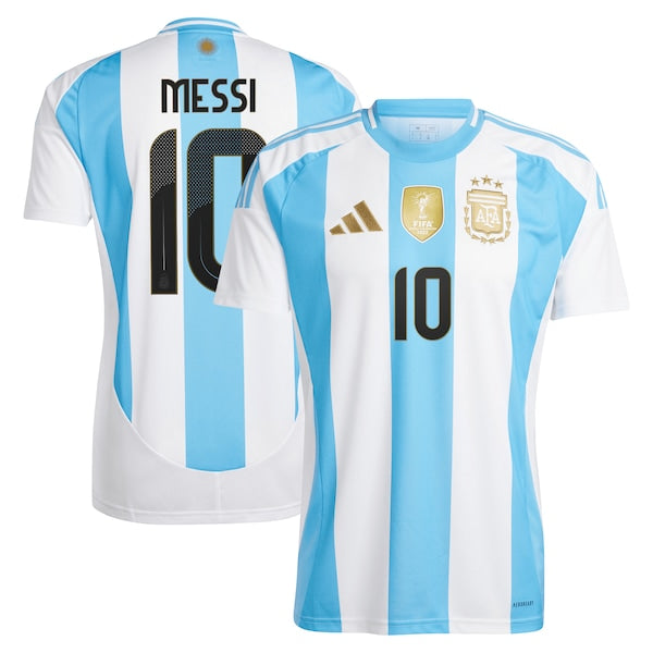Lionel Messi Argentina National Team adidas 2024 Home Replica Player Jersey - White/Blue