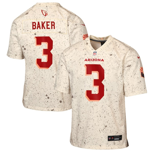 Budda Baker Arizona Cardinals Nike Youth 2025 Rivalries Collection Game Jersey - Natural