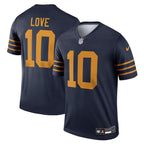 Jordan Love Green Bay Packers Nike The 1923 Classic Legend Player Dri-FIT Top - Navy/Green