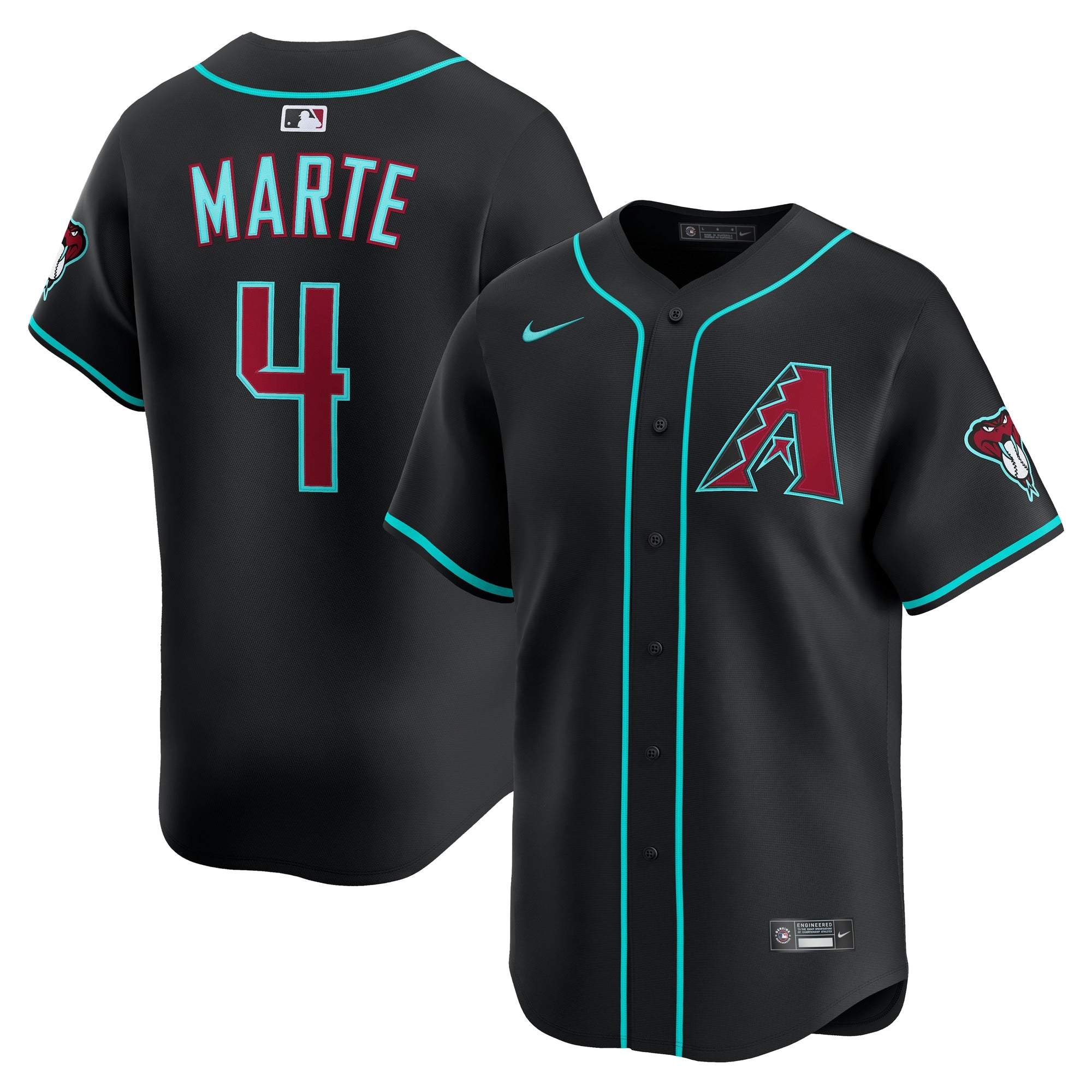 Ketel Marte Arizona Diamondbacks Nike Alternate 2 Limited Player Jersey - Red/Black