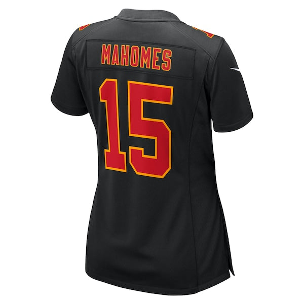 Patrick Mahomes Kansas City Chiefs Nike Women's Super Bowl LIX Fashion Game Jersey - Carbon Black/White