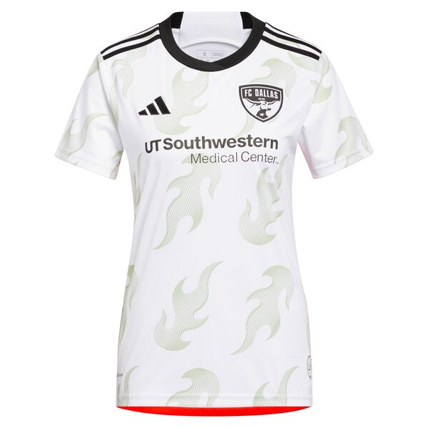 FC Dallas adidas Women's 2024 Burn Baby Burn Replica Custom Jersey - White