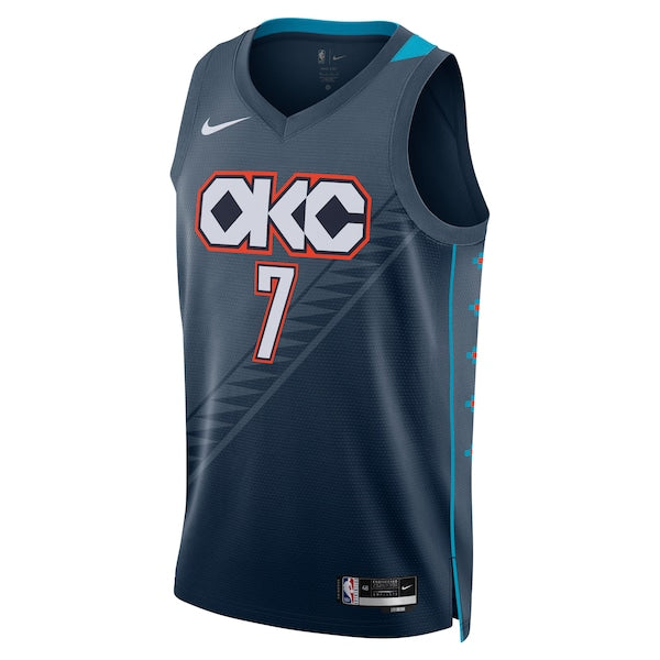 Chet Holmgren Oklahoma City Thunder Nike Unisex 2025/26 Swingman Jersey - Navy - City Edition