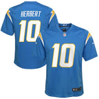Justin Herbert Los Angeles Chargers Nike Youth Game Jersey - Powder Blue/Navy/Royal/White