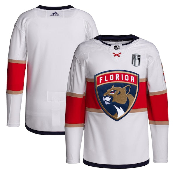 Florida Panthers adidas 2023 Stanley Cup Final Away Primegreen Jersey - White