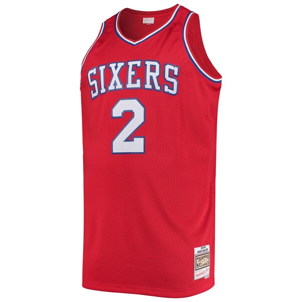 Moses Malone Philadelphia 76ers 1982/83 Big & Tall Hardwood Classics Swingman Jersey - Red