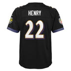 Derrick Henry Baltimore Ravens Nike Youth Team Game Jersey - Black